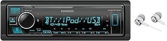 Kenwood Bluetooth USB MP3 WMA AM/FM Digital Media Player Dual Phone Connection Pandora Car Stereo Receiver/Free Alphasonik Earbuds
