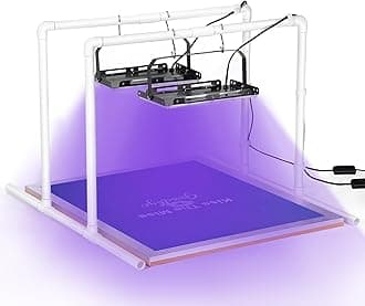 Caydo - 2 Pack 50W LED UV Screen Printing with Light Stands, Cable Ties, Display Unit for Screen Printing and Cyanotypes, S-088E