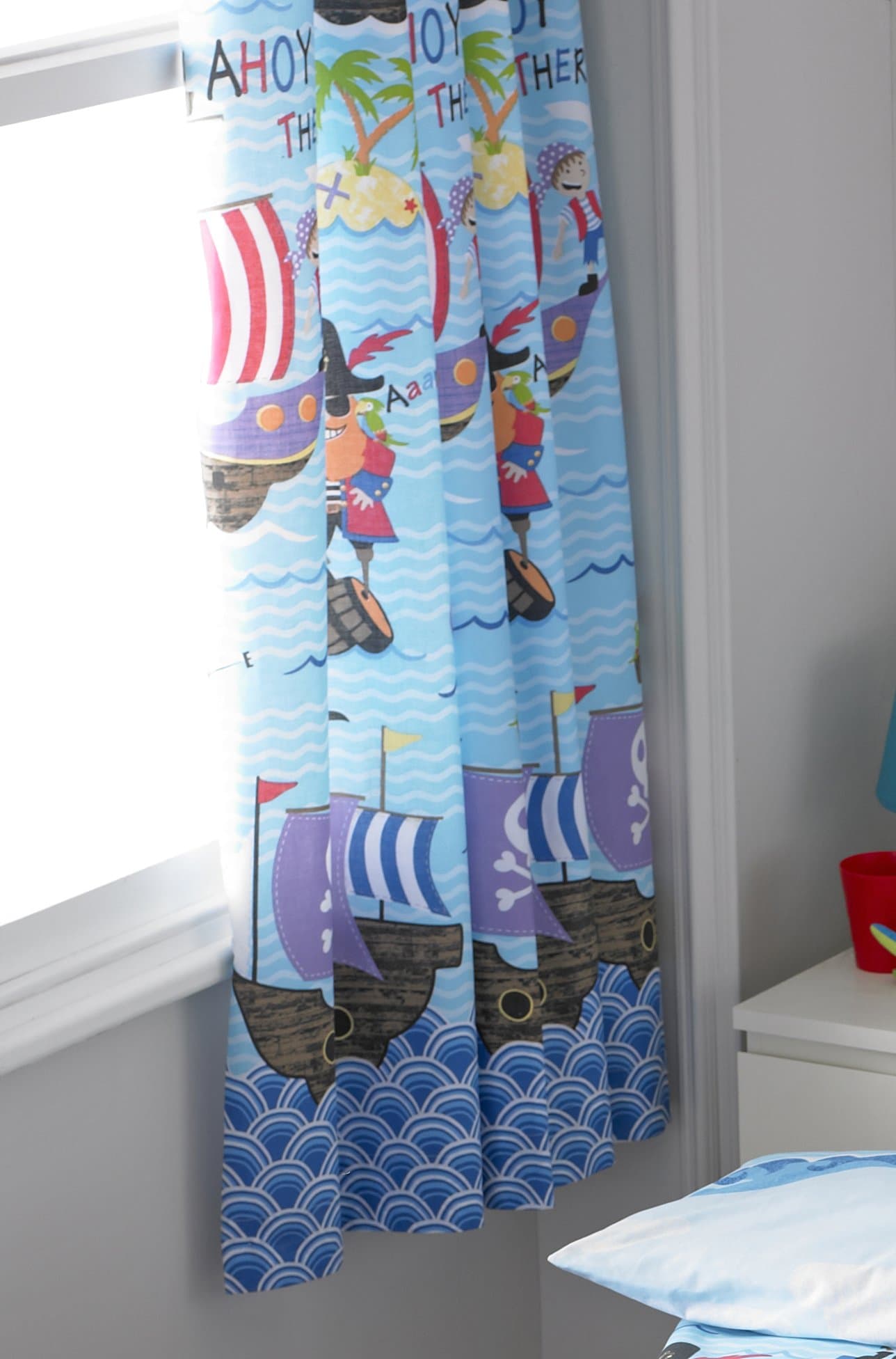 Samantha George Pirate Seas Multi 72" Curtains