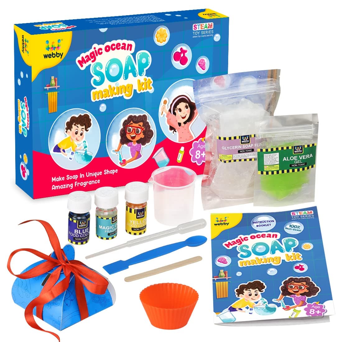Webby DIY Soap Making Kit |STEM | Educational & Learning | Science Experiment Kit | Activity Kit for Boys & Girls Toy Age 8+