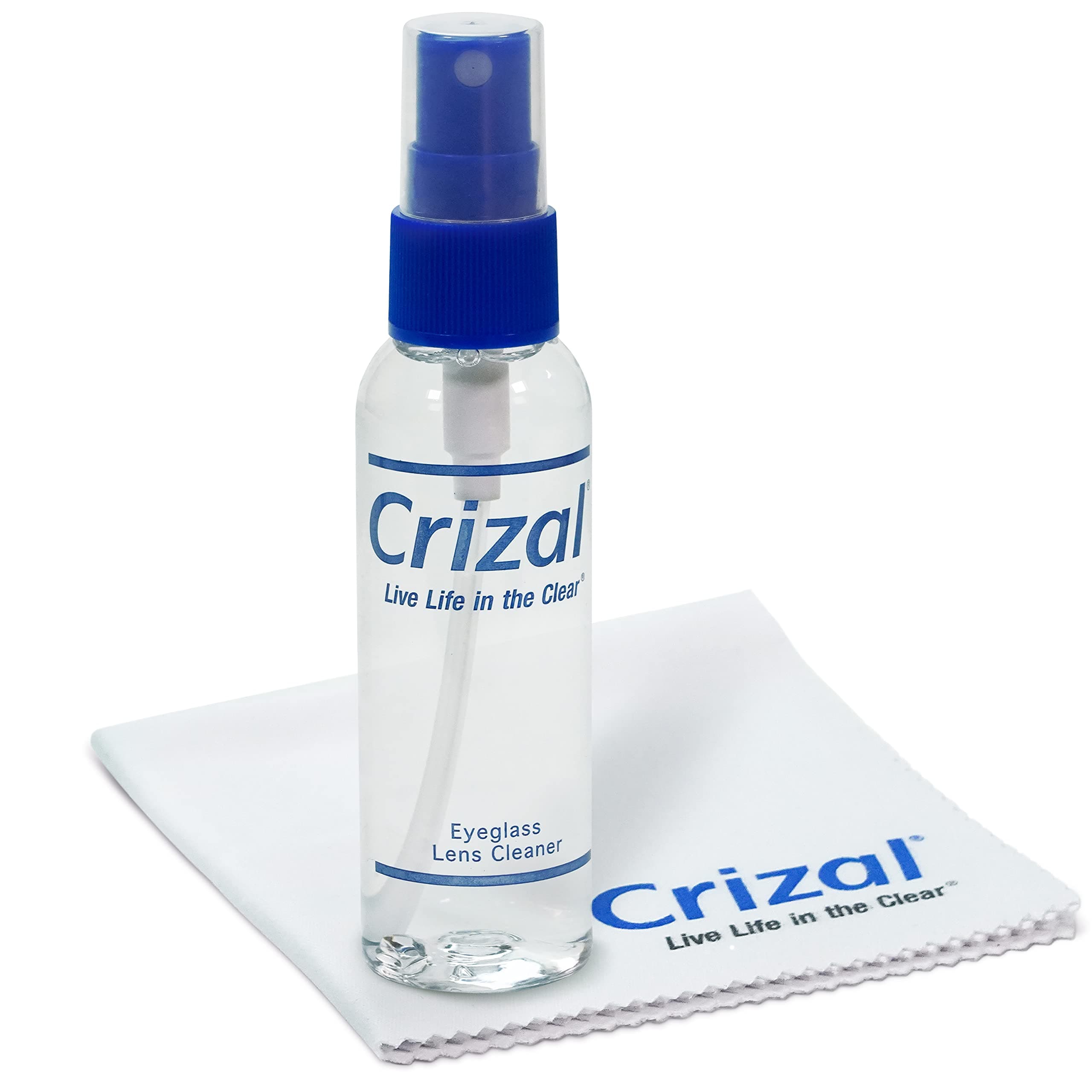 Crizal Eyeglass Lens Cleaning Kit – 1 Pack (2oz Spray + Microfiber Cloth) – Designed & Tested for AR-Coated Lenses – Complete Lens Care System