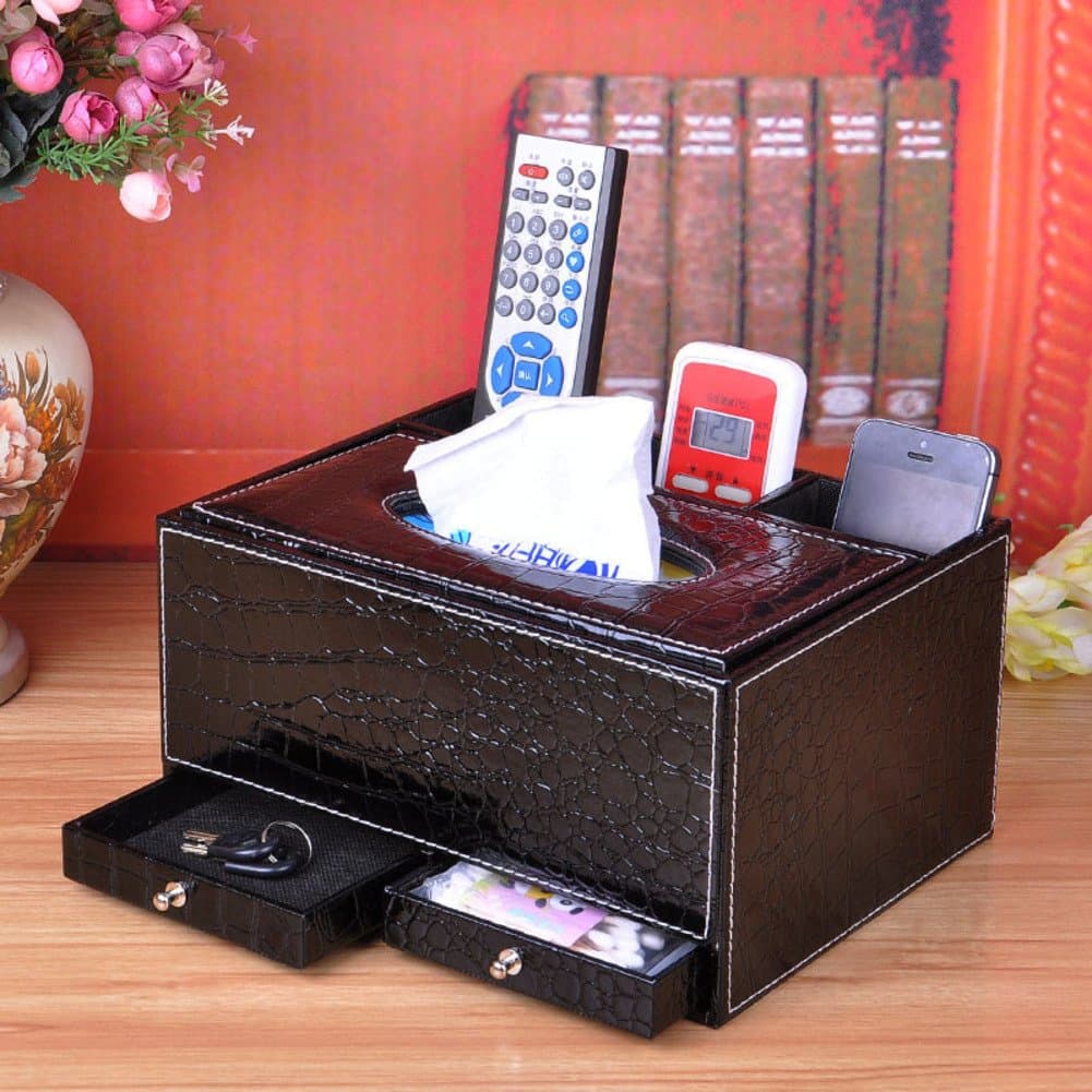 Living room multi-functional tissue box/European creative coffee table TV remote Organizer-G