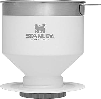 STANLEY Perfect Brew Pour Over | Manual Single Cup Coffee Maker | Drip Coffee Maker with Reusable Filter | Easy Clean Stainless Steel | BPA-Free | Polar