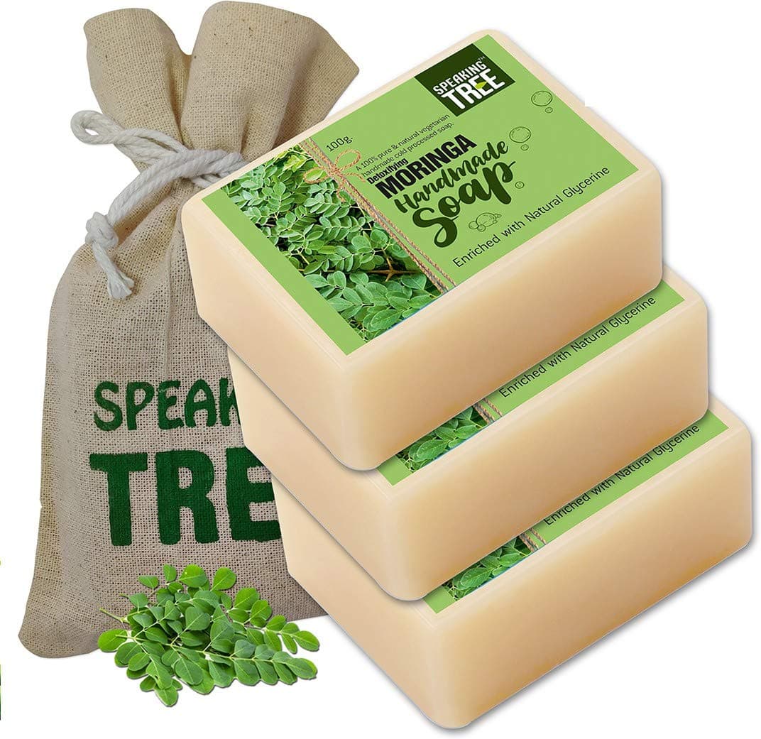 Speaking Tree Detoxifying Moringa Handmade soap (Pack of 3)