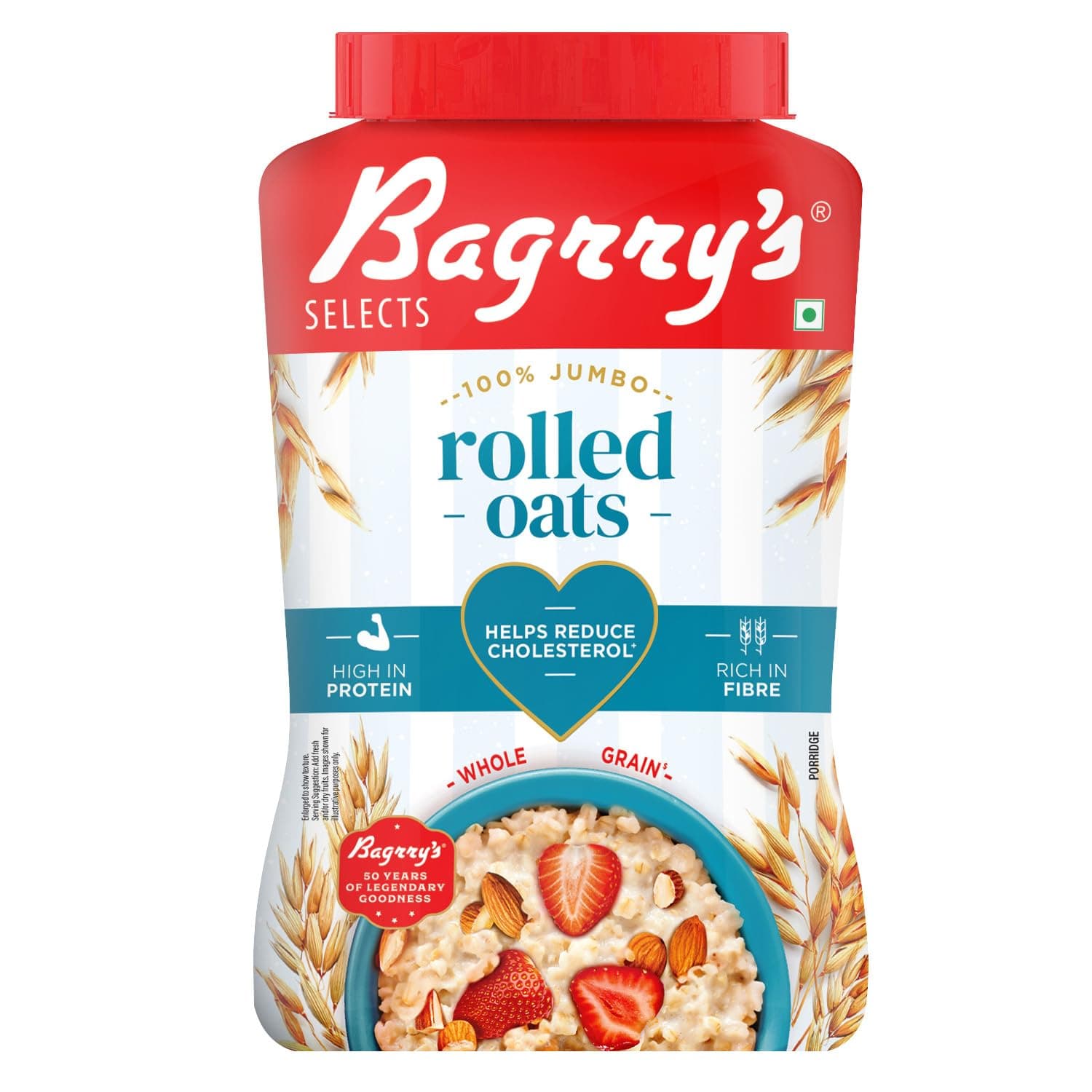 Bagrry's Rolled oats 1.2kg Jar