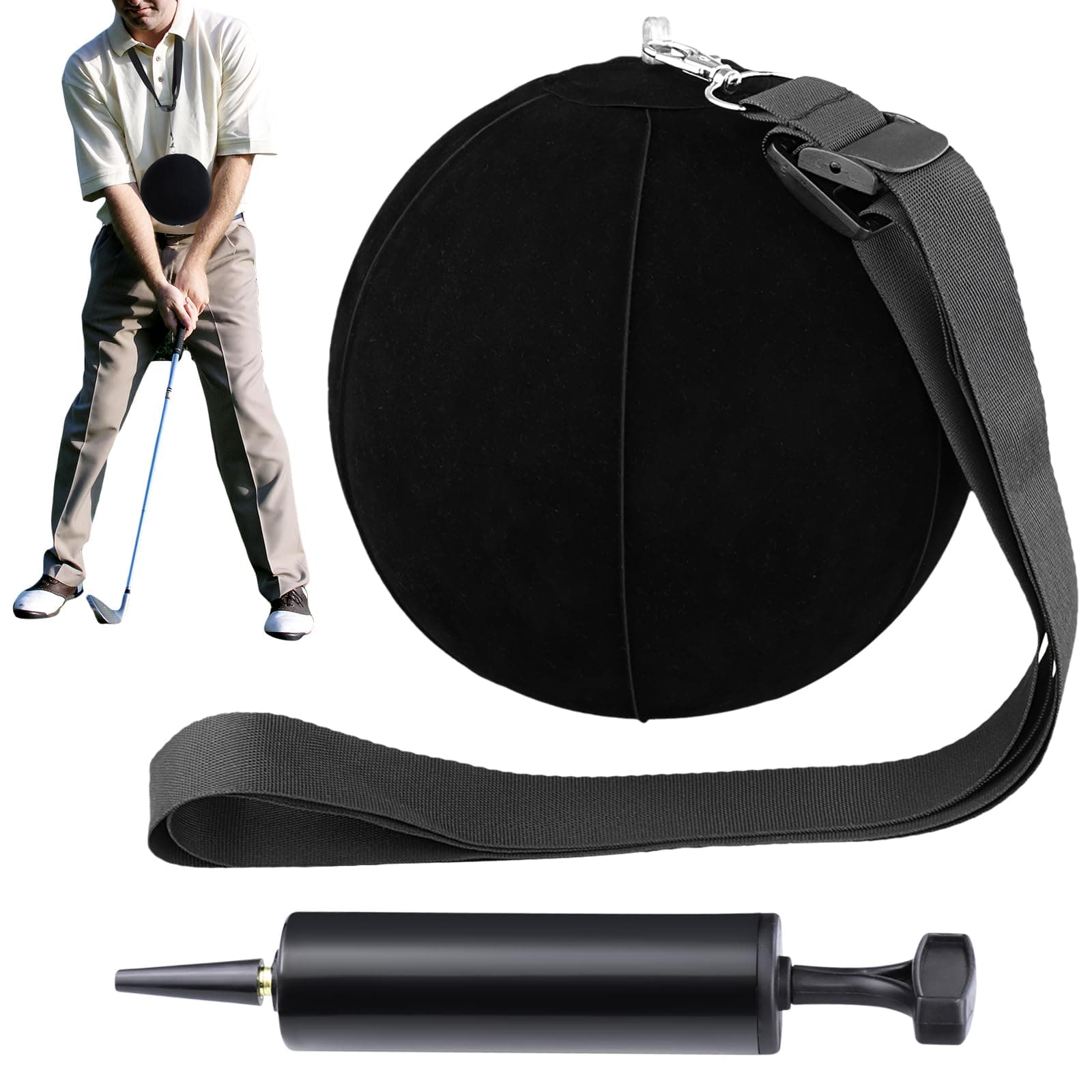 Smart Ball Golf Training Aid - Swing Trainer Aids Impact Golf Balls Arms Forearm Elbow Between Posture Teaching Practice Equipment Tool