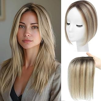 Hair Toppers for Women Real Human Hairpieces for Women Human Hair clip on 100% Human Hair Toppers (hl-2T613)