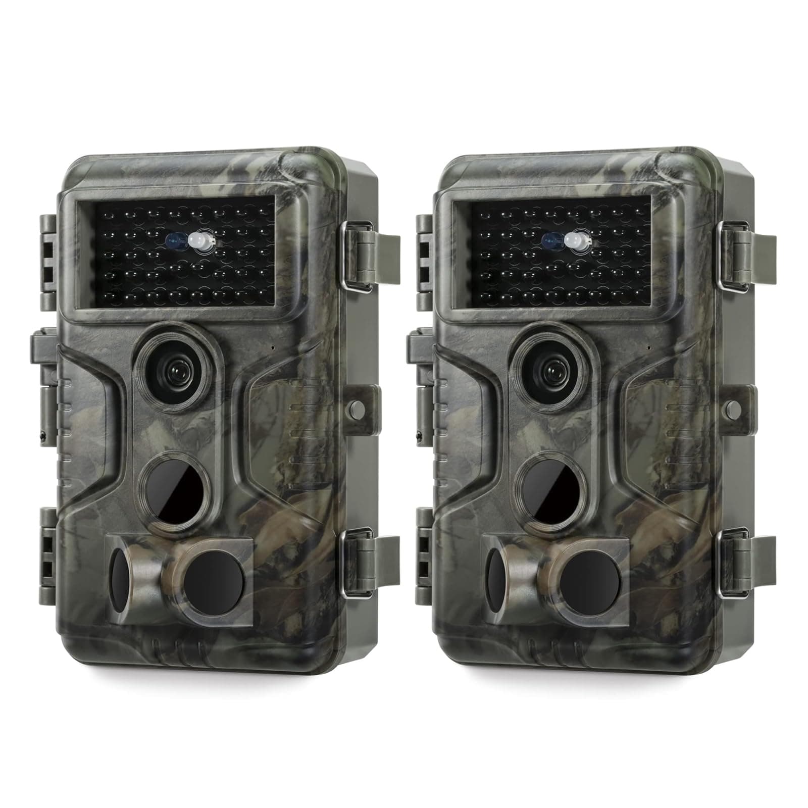 GardePro A3S 2-Pack Trail Camera (Non-Cellular, Non-WiFi), 64MP Photo & 1296P HD Video, 0.1s Trigger, 100ft No-Glow Night Vision, Motion Activated Wildlife Camera