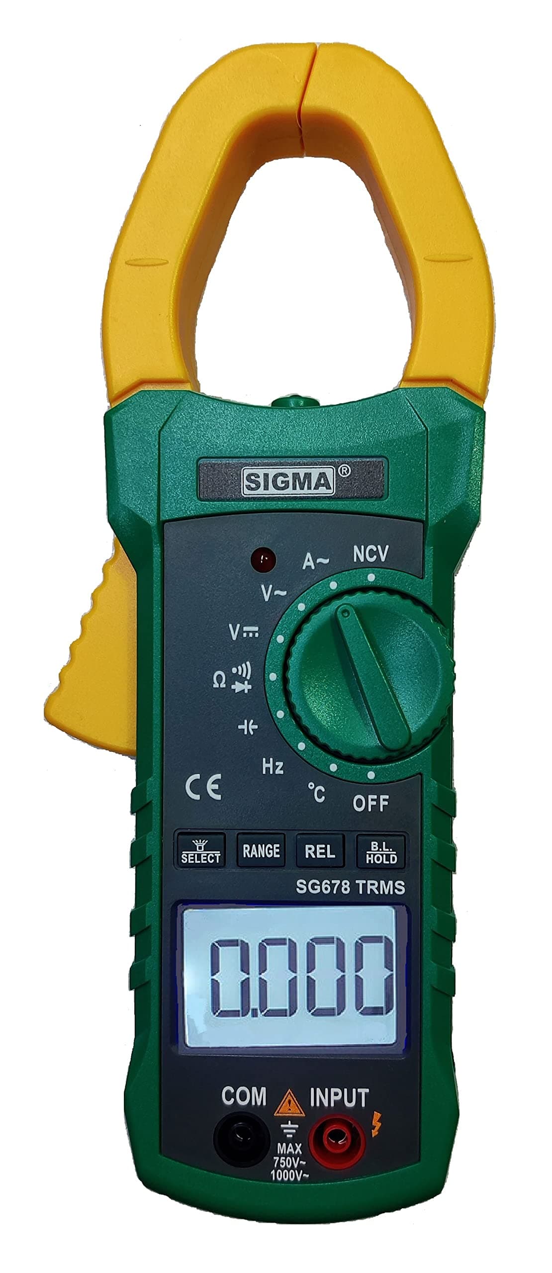 Digital Ac Clamp Meter 678, 1000 Amp with Calibration Certificate