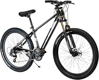 Super Dominator 27.5T MTB | 21 SPD Shimano Gearset | Dual Crown Suspension | 160mm Disk Brakes | Unisex (Dark Edition)