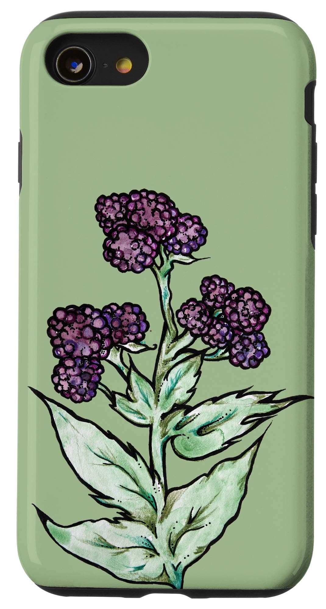 iPhone SE (2020) / 7 / 8 Black Raspberries Gardener Black Raspberry Case