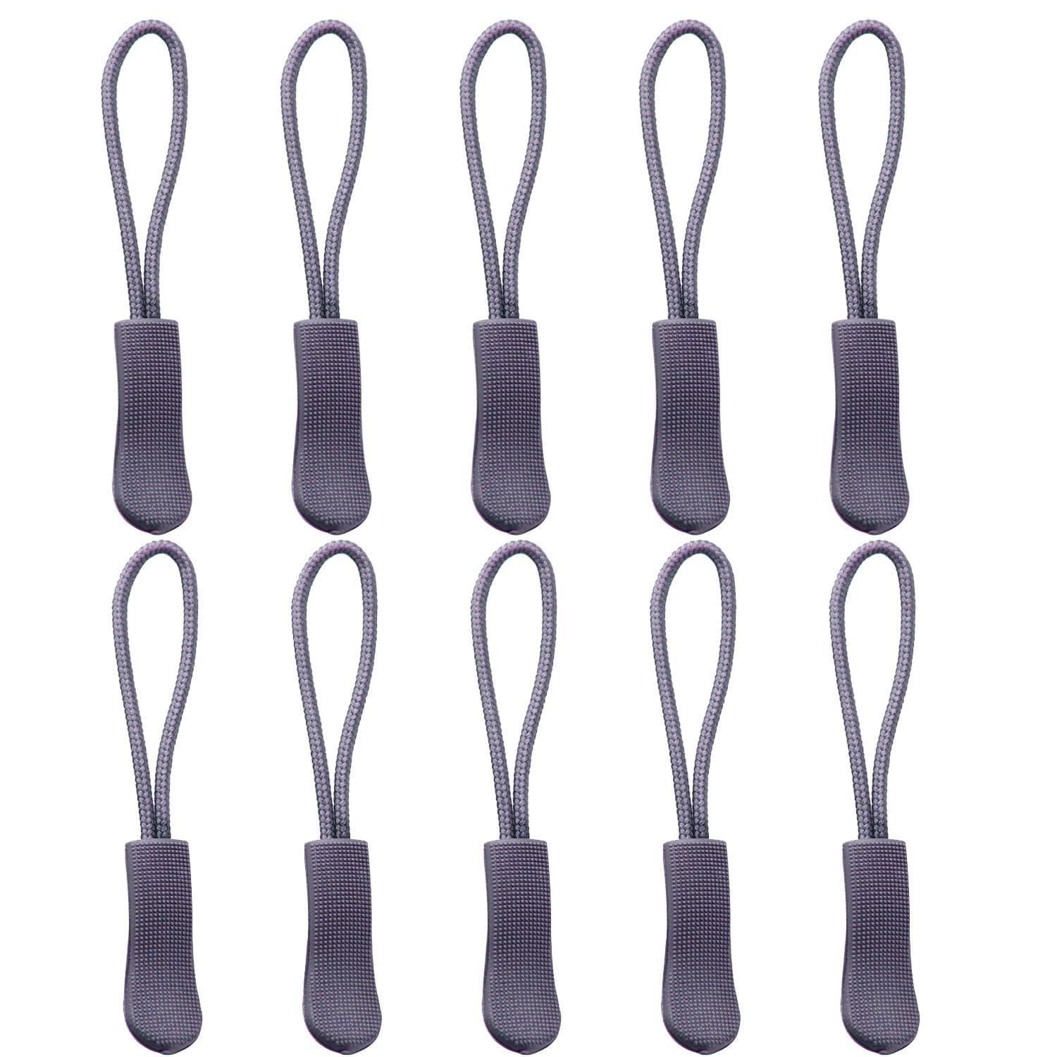 Luggage Zipper Pull Replacement for Backpack: YZSFIRM 10 Pcs Grey Zipper Tab