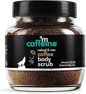 mCaffeine Naked and Raw Coffee Body Scrub - Coconut - Normal to Oily Skin for Unisex - 3.5 oz Scrub