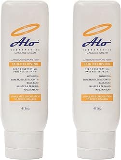 ALO Pain Relief Cream Therapy (4 oz, Pack of 2) For Arthritis, Back Pain, Sciatica, Plantar Fasciitis, Tennis Elbow, Sore Muscles & Joints Inflammation - Working Out Aches, Acute Pain and Chronic Pain