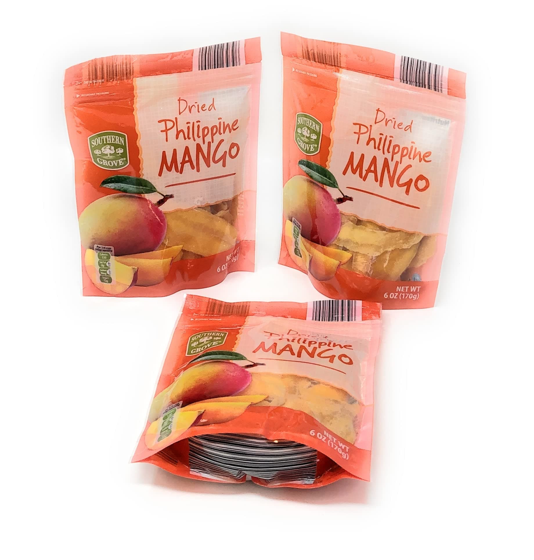 Mango Dried Philippine 3 Packs Each 6 OZ