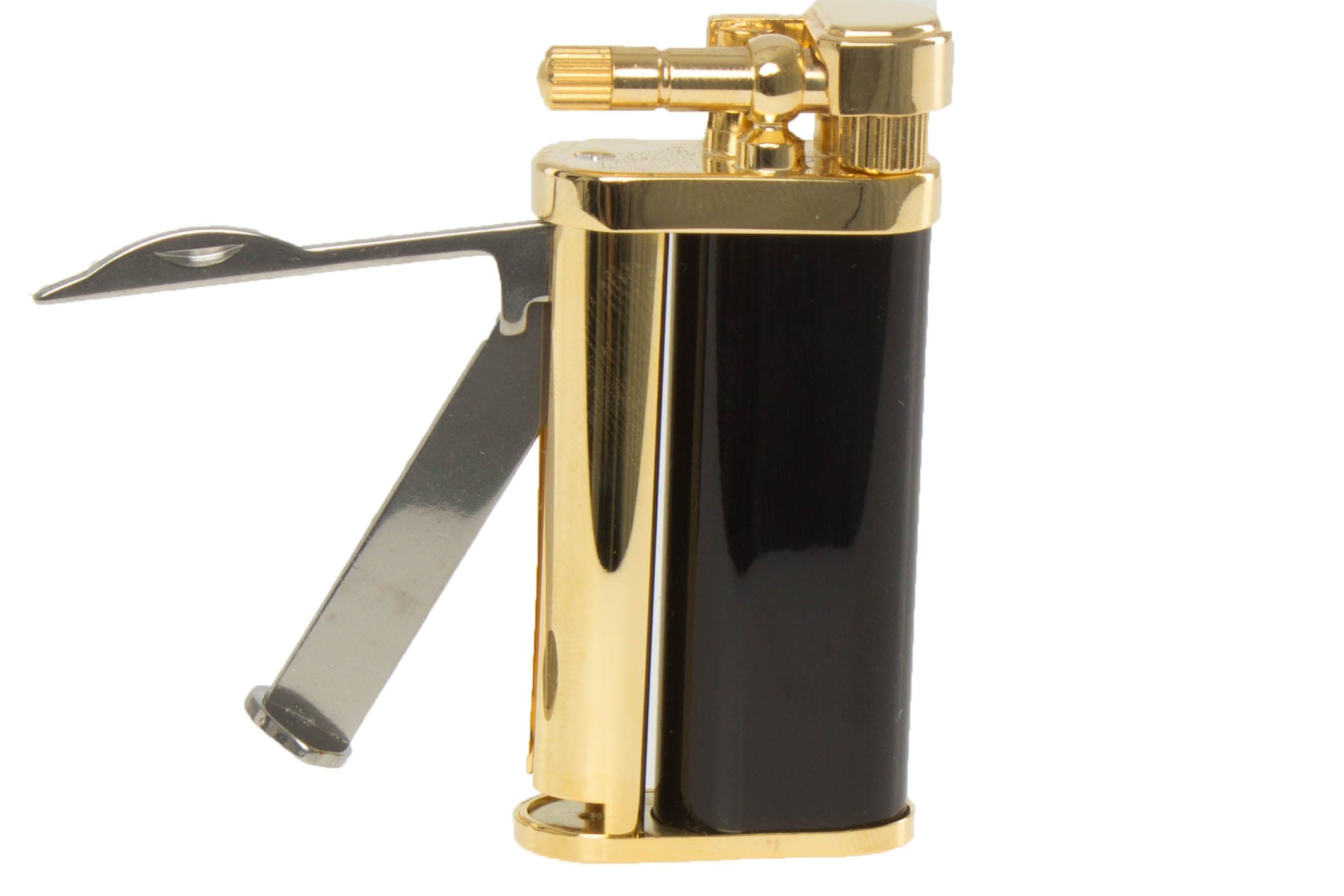 Kiribi Tomo Gold & Black Pipe Lighter