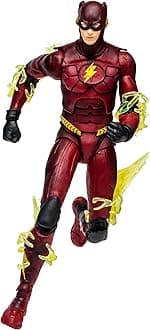 McFarlane Toys, DC Multiverse 7-inch The Flash Batman Costume Action Figure, Collectible DC The Flash Movie Figure with Unique Collector Character Card – Ages 12+