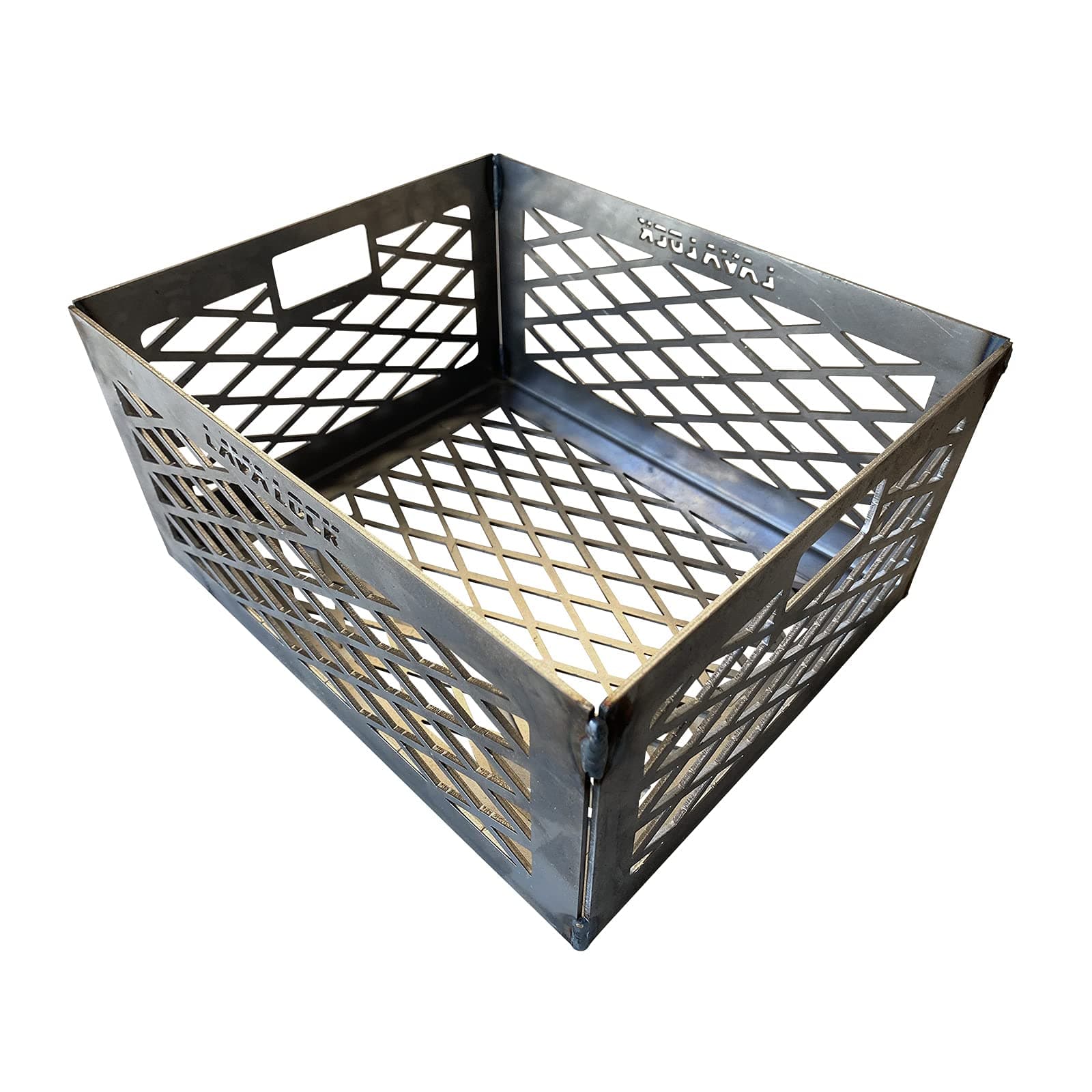 Total Control ® BBQ Charcoal Basket smoker pit fire box basket 12 x 10 x 6 Laser Cut - HEAVY DUTY