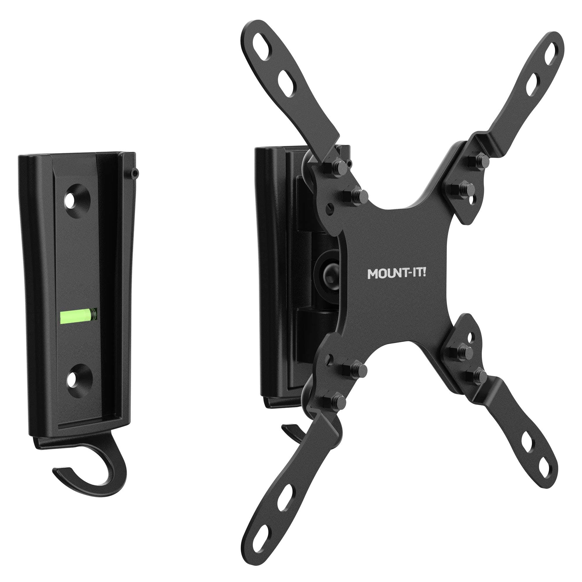 RV TV Mount With Dual Wall Plates | No-Rust Quick Release Aluminum Mounting Bracket For Indoor Or Outdoor Use | Low-Profile Full Motion Arm, 33lbs Capacity | Up To VESA 200x200mm