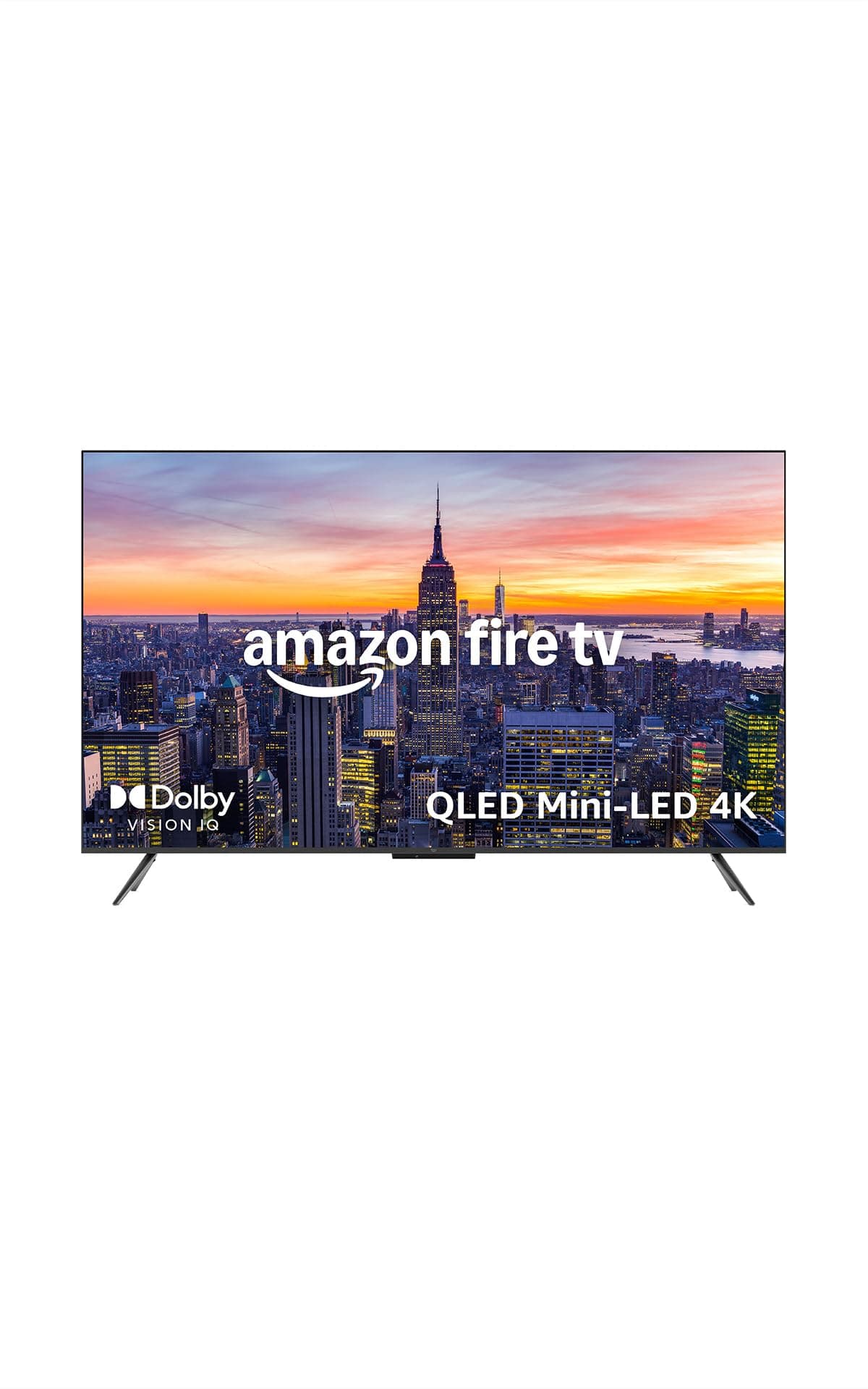 – Amazon Ember 55" Mini-LED Series with Fire TV, QLED 4K UHD smart TV, Dolby Vision IQ, 144 Hz gaming mode, ambient experience, hands-free with Alexa, 2024 release
