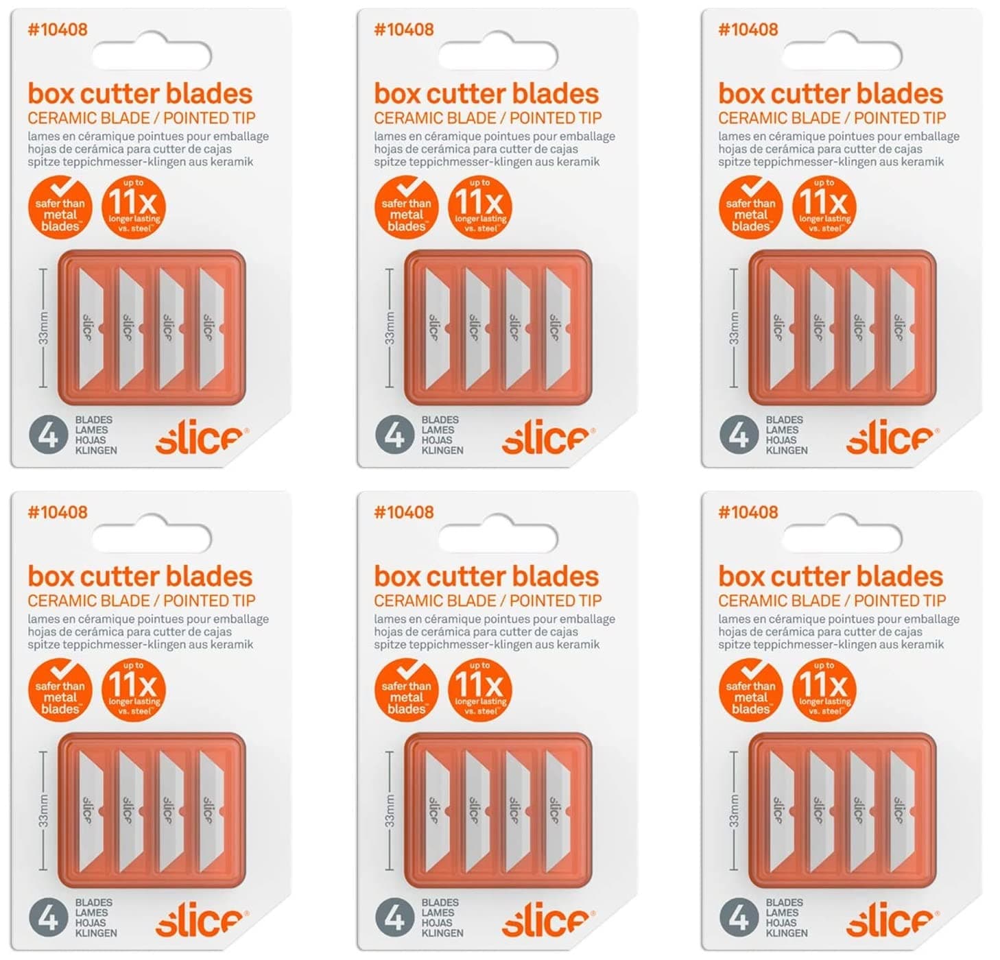 Slice 10404 Replacement Ceramic Blades - Round Tip