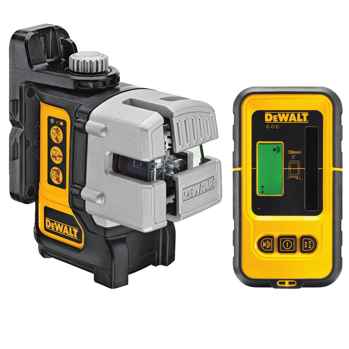 DeWalt 3-Way Self-Levelling Ultra Bright Multi-Line Laser with DE0892 Detector