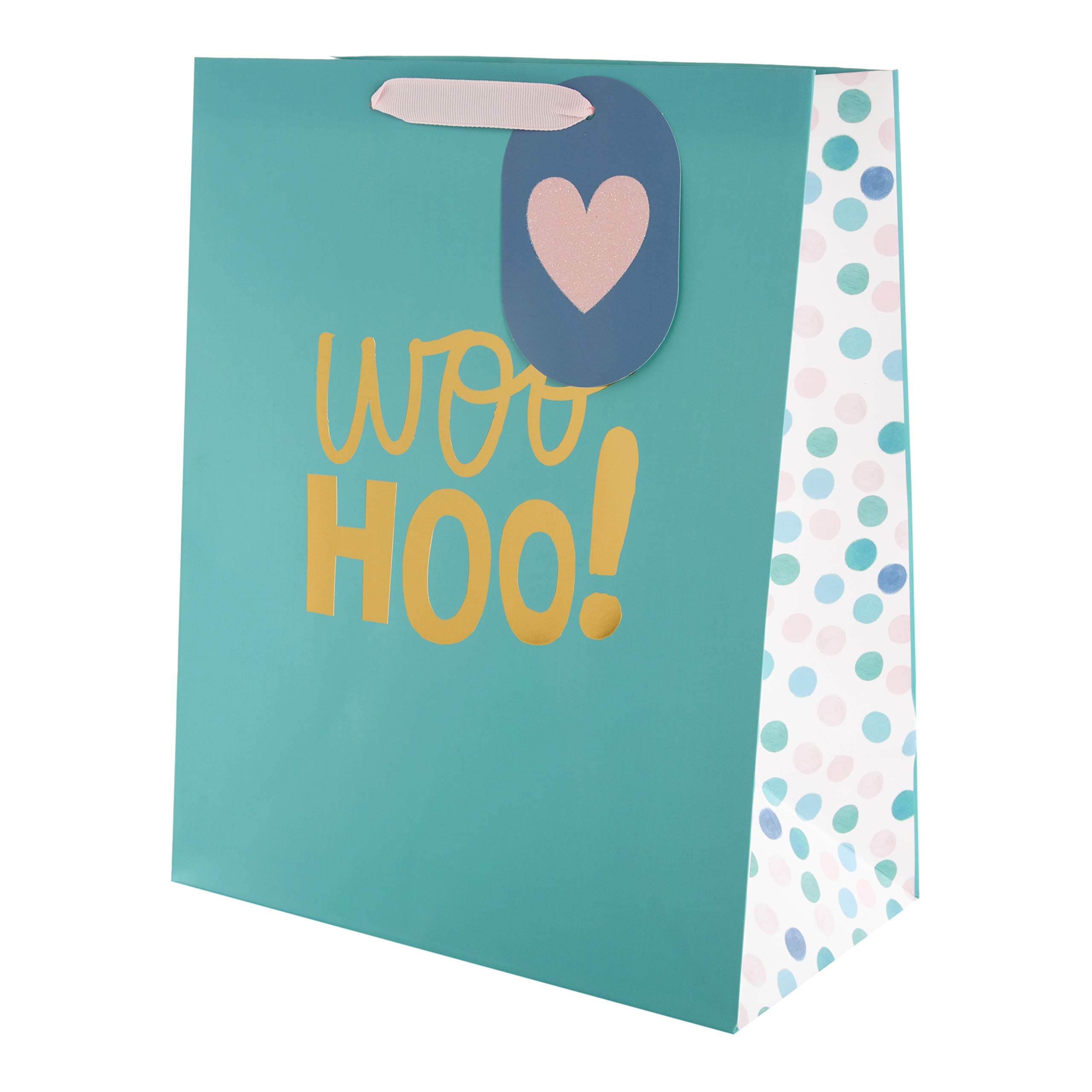 Large Multi-Occasion Gift Bag - Woo Hoo Text Design