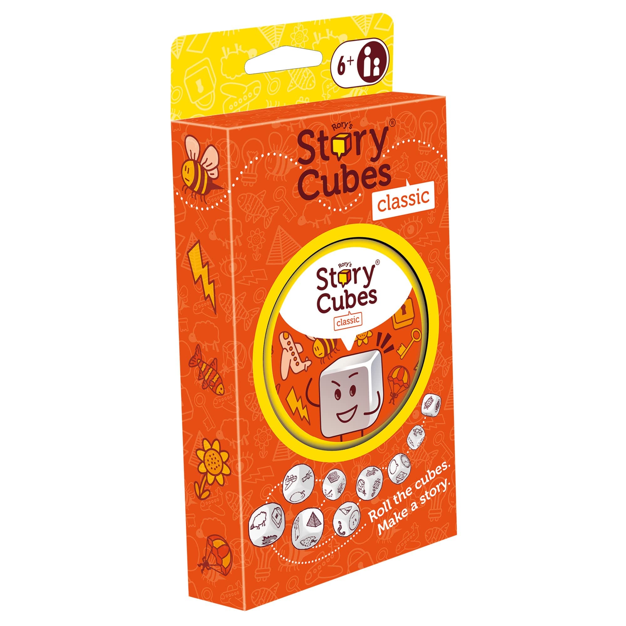 Rory's Story Cubes Classic (Eco-Blister) - Spark Imagination with Limitless Storytelling, Creative Game for Kids & Adults, Ages 6+, 1+ Players, 10 Minute Playtime