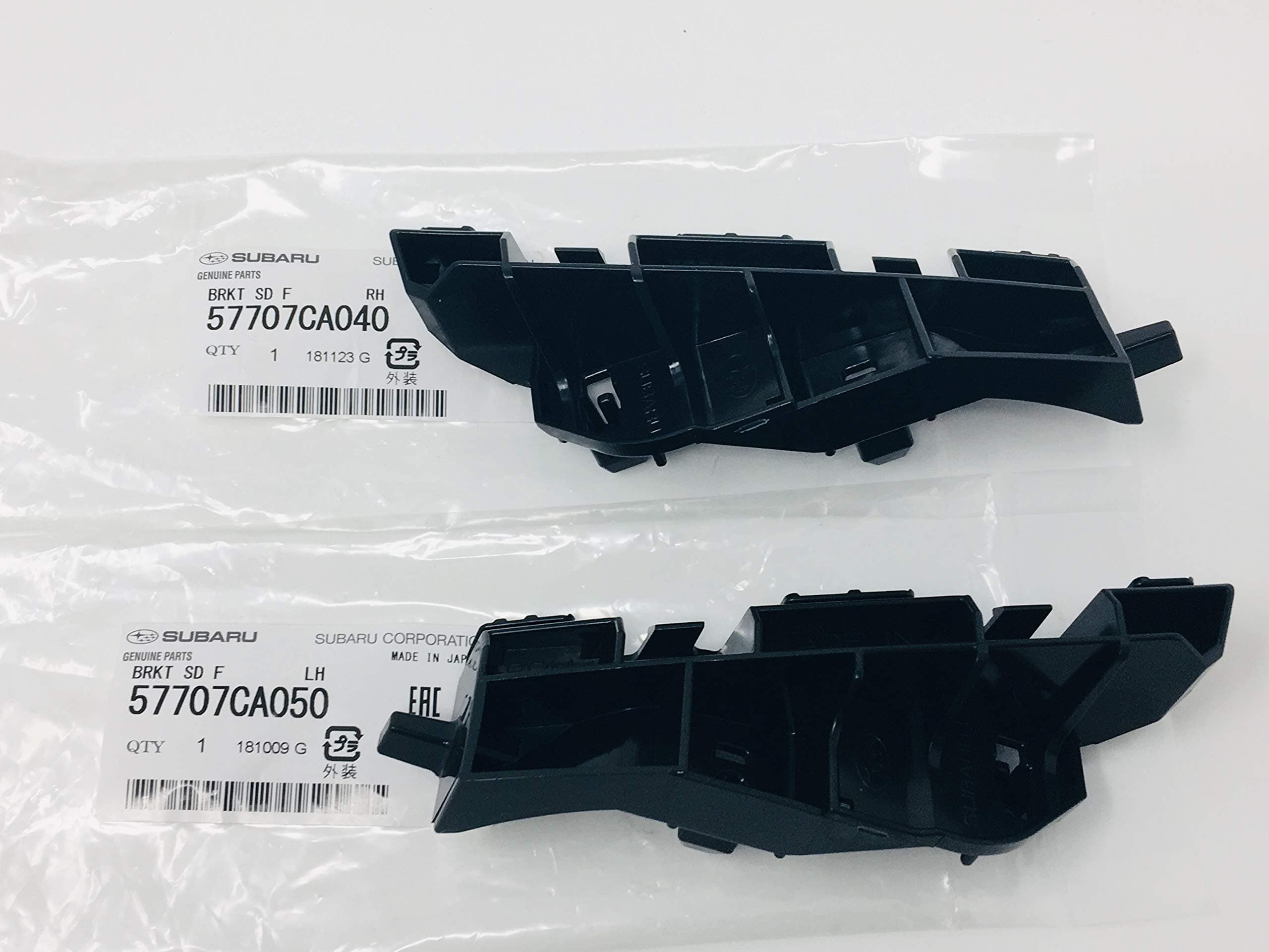 Subaru BRZ Front Right & Left Bumper Bracket Set - 57707CA040 & 57707CA050 - Genuine OEM