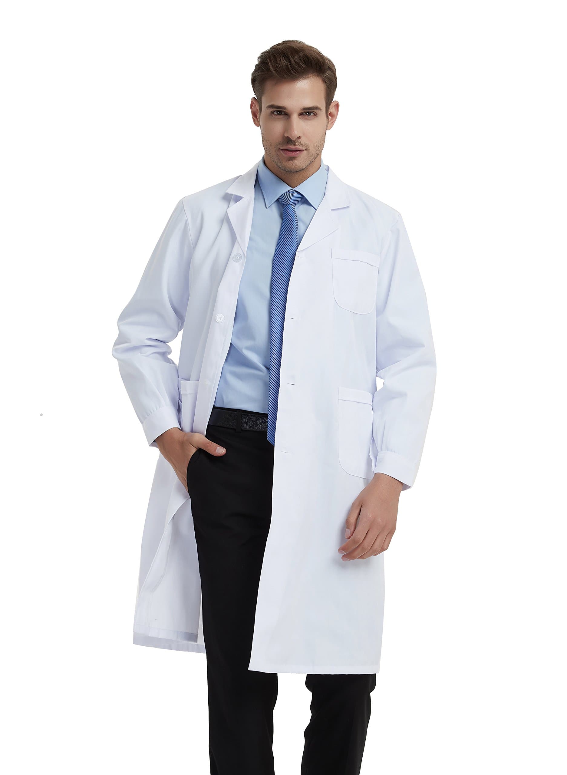BSTT Men Lab Coat White Uniforms New Improvement