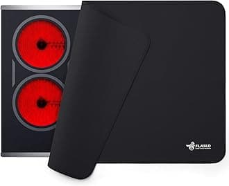 FLASLD Stove Top Covers - Glass Top & Ceramic Cooktop Protectors, Full Covers for Electric Stovetop, Black-2132 inch