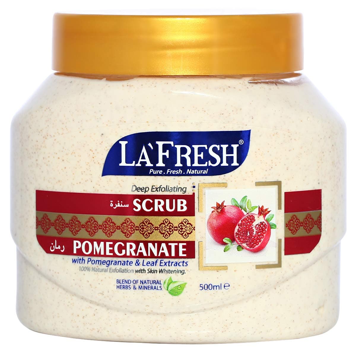 La Fresh Pomegranate Face Scrub, 500 ml