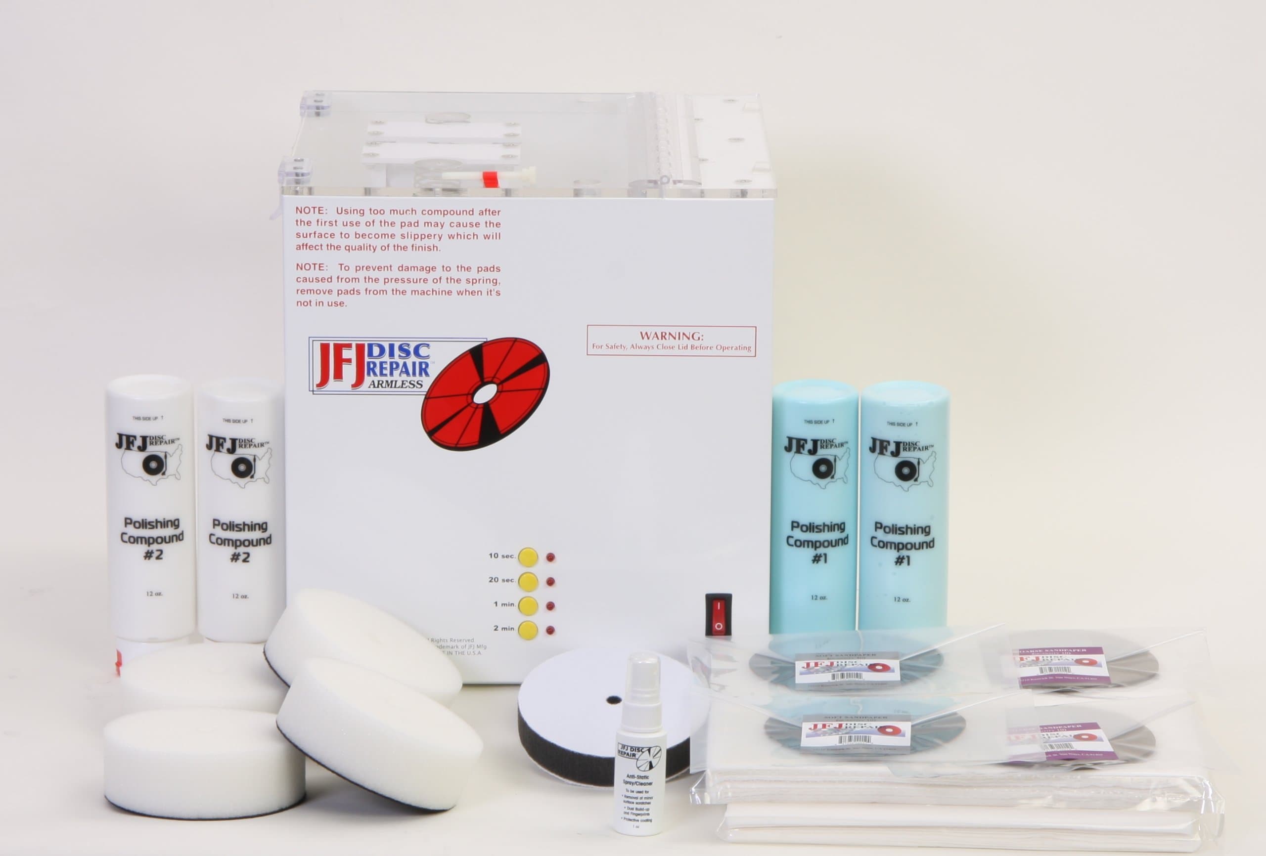 JFJ 110 Volt Double Arm Machine CD/DVD Repair Machine