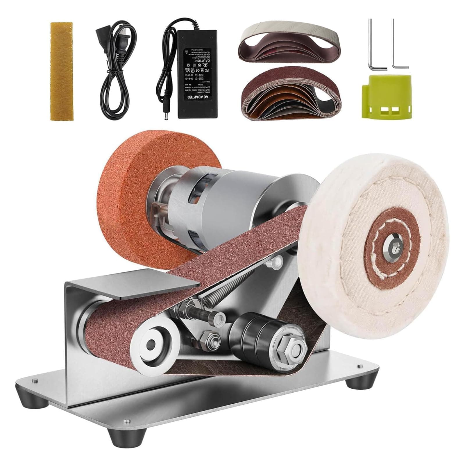 Electric Knife Sharpener, 7 Adjustable Speed Mini Belt Sander, 15 Degree Power Belt Knife Sharpener for Chef and Cutter Enthusiast
