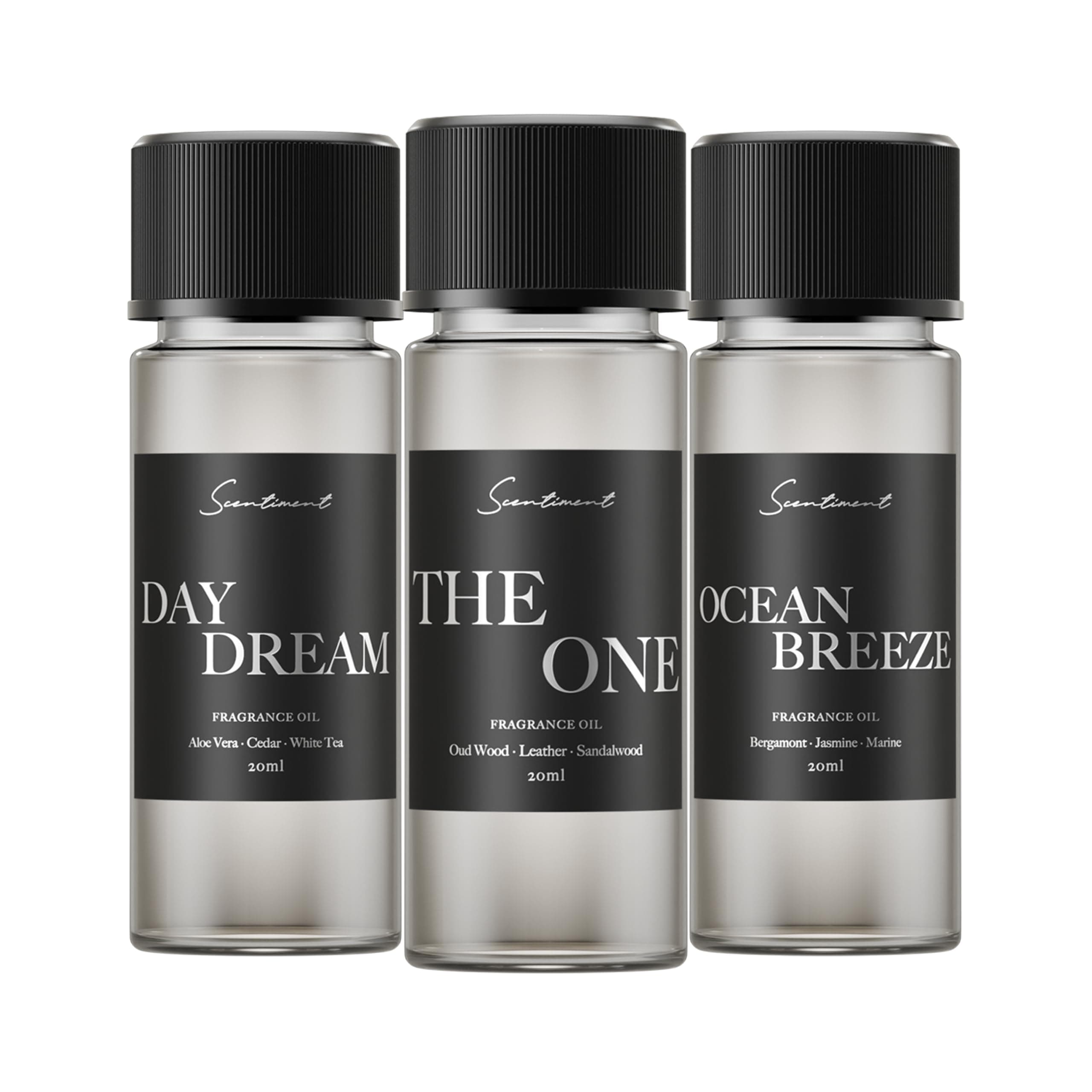 Scentiment Hotel Diffuser Oil Discovery Kit | Inspired By 1 Hotel® Ritz-Carlton® & Luxury Scents Aromatherapy Oils With Notes Of Cardamom, Tuscan Leather, And Sandalwood (20Ml, Top 3 Scents)