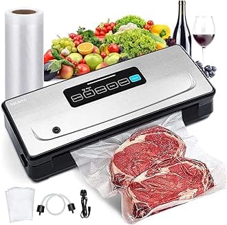 - INKBIRD Vacuum Sealer Machine Automatic Sealing 85KPa for Food Preservation Dry & Moist Sealing Modes Built-in Cutter Starter Kit Easy Cleaning Stainless Steel Panel Compact Design INK-VS02 EU Plug
