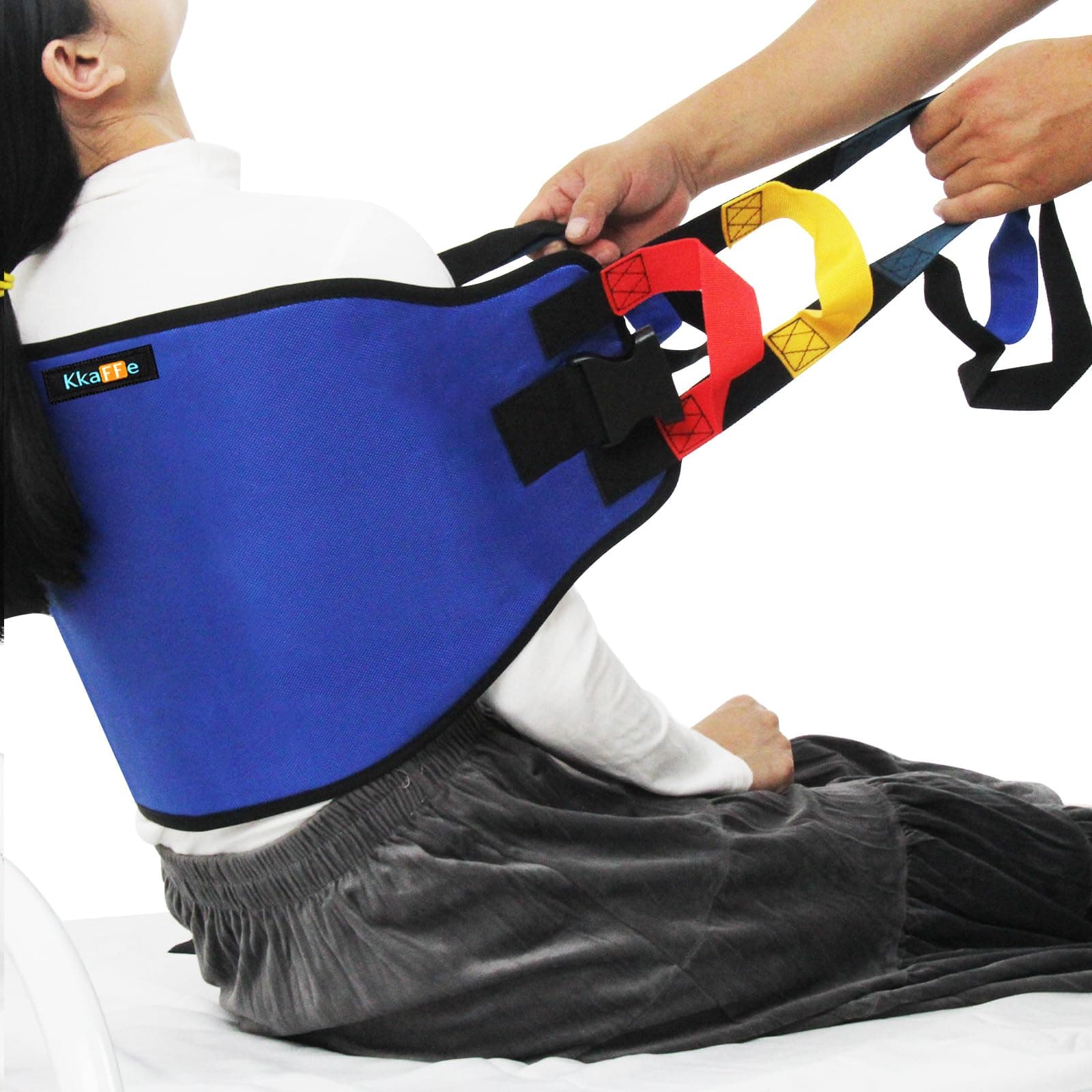 Multi-Handle Transfer Sling Lifting Seniors, Transfer Nursing Sling Lifting Disabled, Safer Transfer Boards, Advanced Transfer Belts Lifting Seniors, Gate Belt for Elderly (Blue)