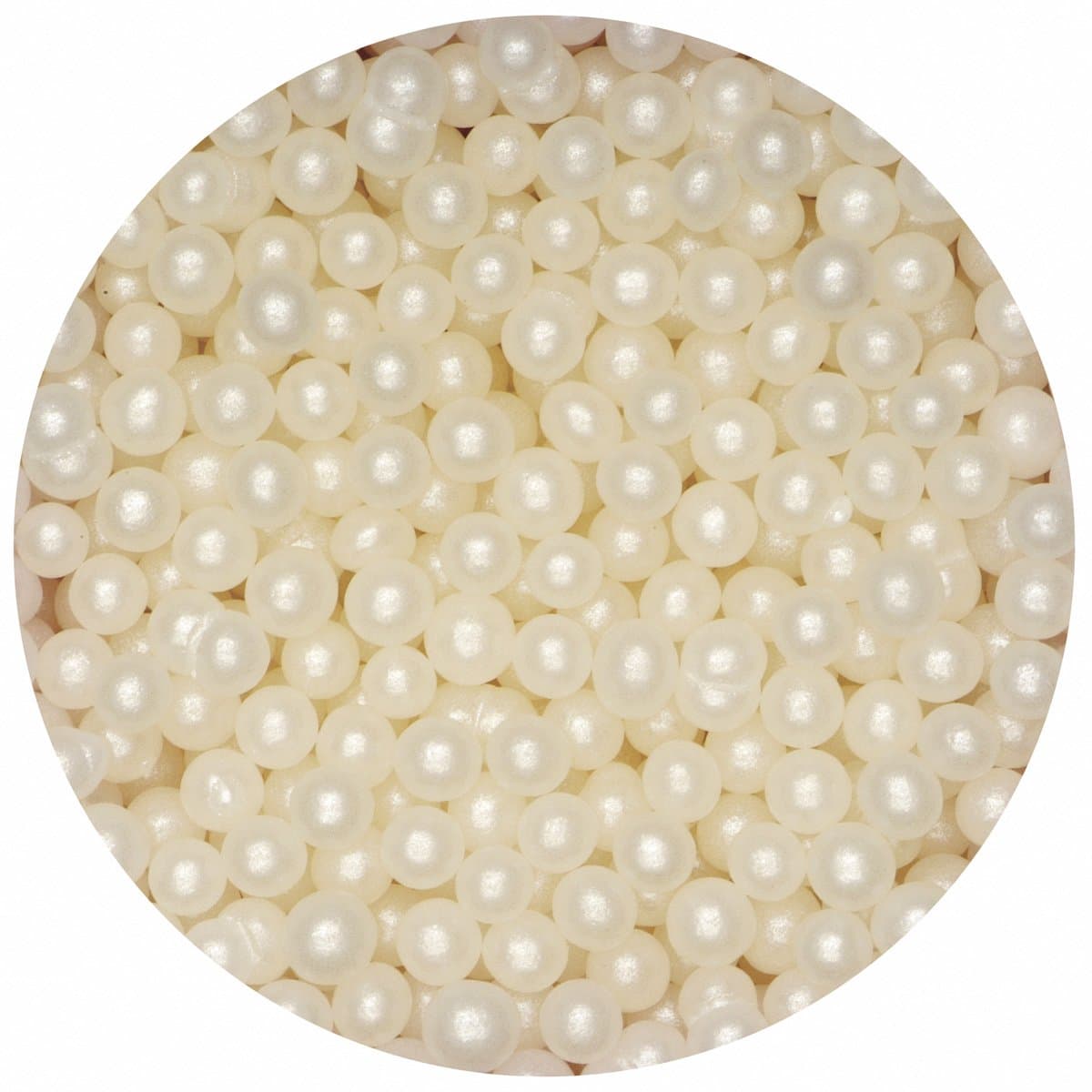 Pearlised Sugar Balls / Ivory(100g)