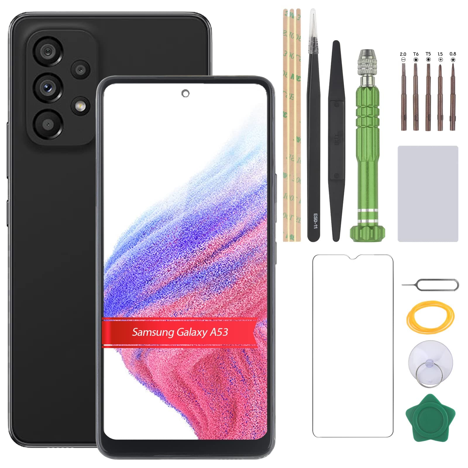 Screen for Samsung Galaxy A53 5G LCD Display Replacement for Samsung Galaxy A536 A536B 5G Incell Touch Screen Digitizer Assembly(with Frame)