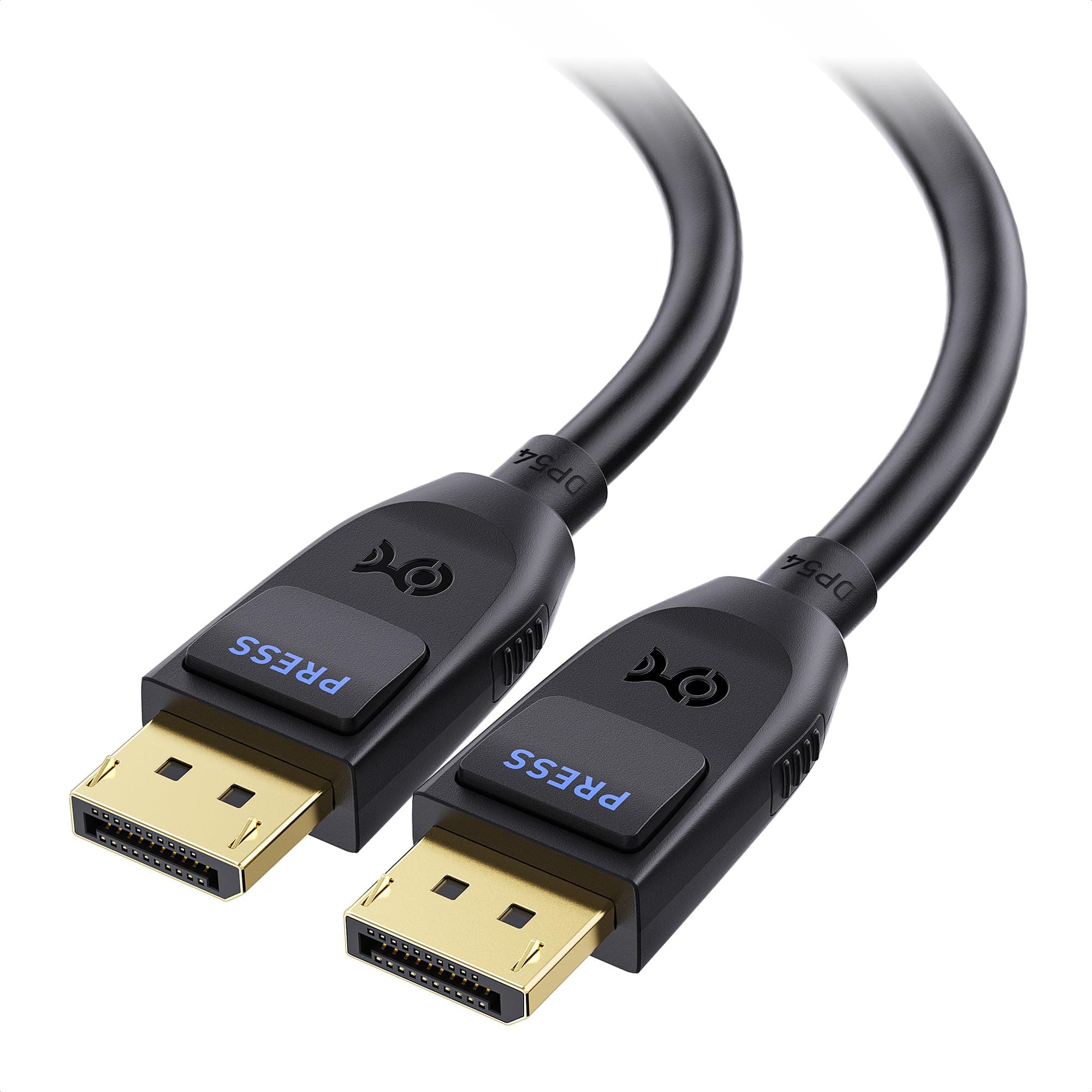 Cable Matters [VESA Certified] 54Gbps DisplayPort 2.1 Cable 3m/9.8ft, DP54 Cable with, 8K 165Hz, 4K 500Hz/480Hz in Black with FreeSync, G-SYNC and HDR for Gaming Monitor, PC, RTX 4080/4090, RX 7900