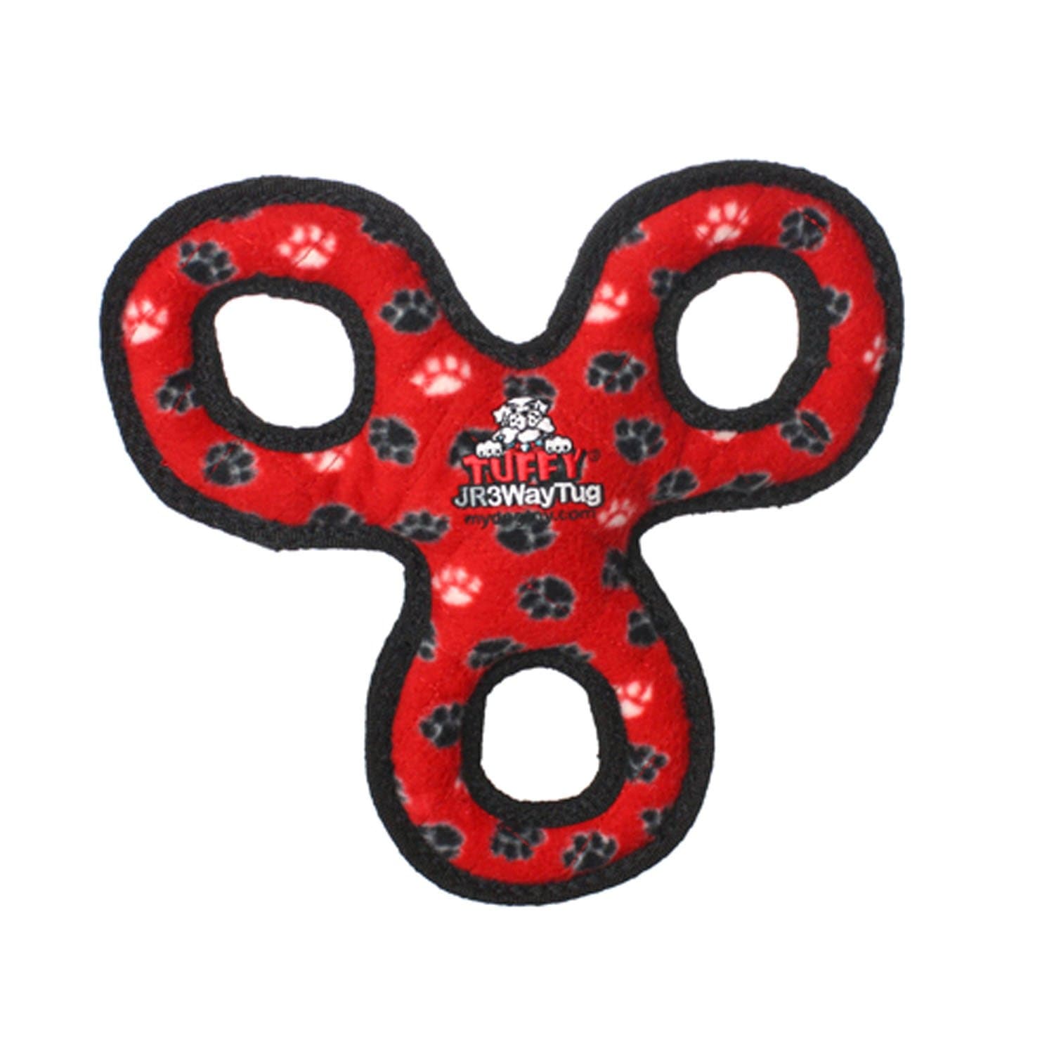 TuffyJunior 3-way Tug Red Paw