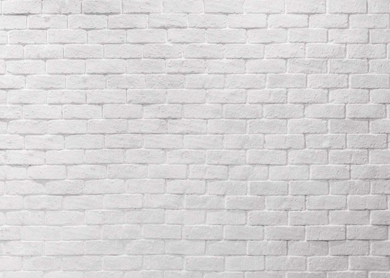 AIIKES 7x5FT White Brick Wall Photography Backdrop Thin Vinyl Customized Baby Birthday Photography Background Brick Floor Photo Studio 11-500