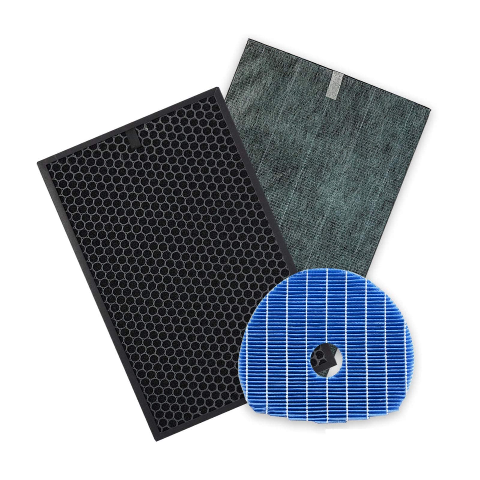 Replacement True HEPA Filter Kit Compatible with Sharp KC-850U & KC-C100U PlasmaCluster Air Purifier,Part # FZ-C100HFU FZ-C100DFU FZ-C100MFU