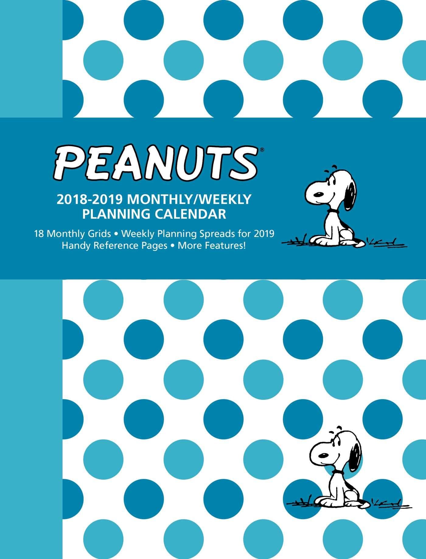 Peanuts 2018-2019 Monthly/Weekly Planning Calendar