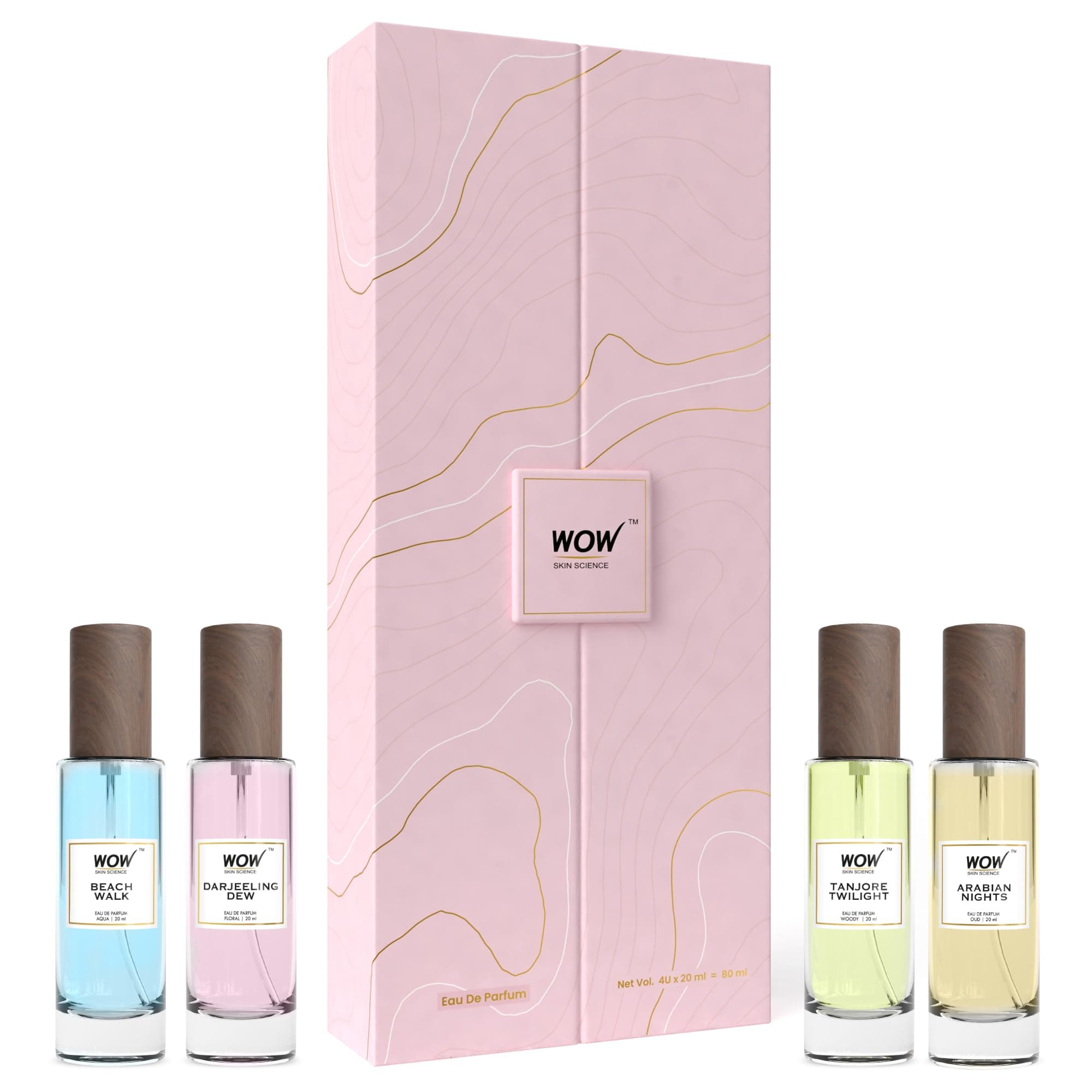 Eau De Parfum Luxury Perfume Kit 4x20 ml For Her | Premium Valentine's Gift Set for Women | All Day Fragrance | Pack of 4
