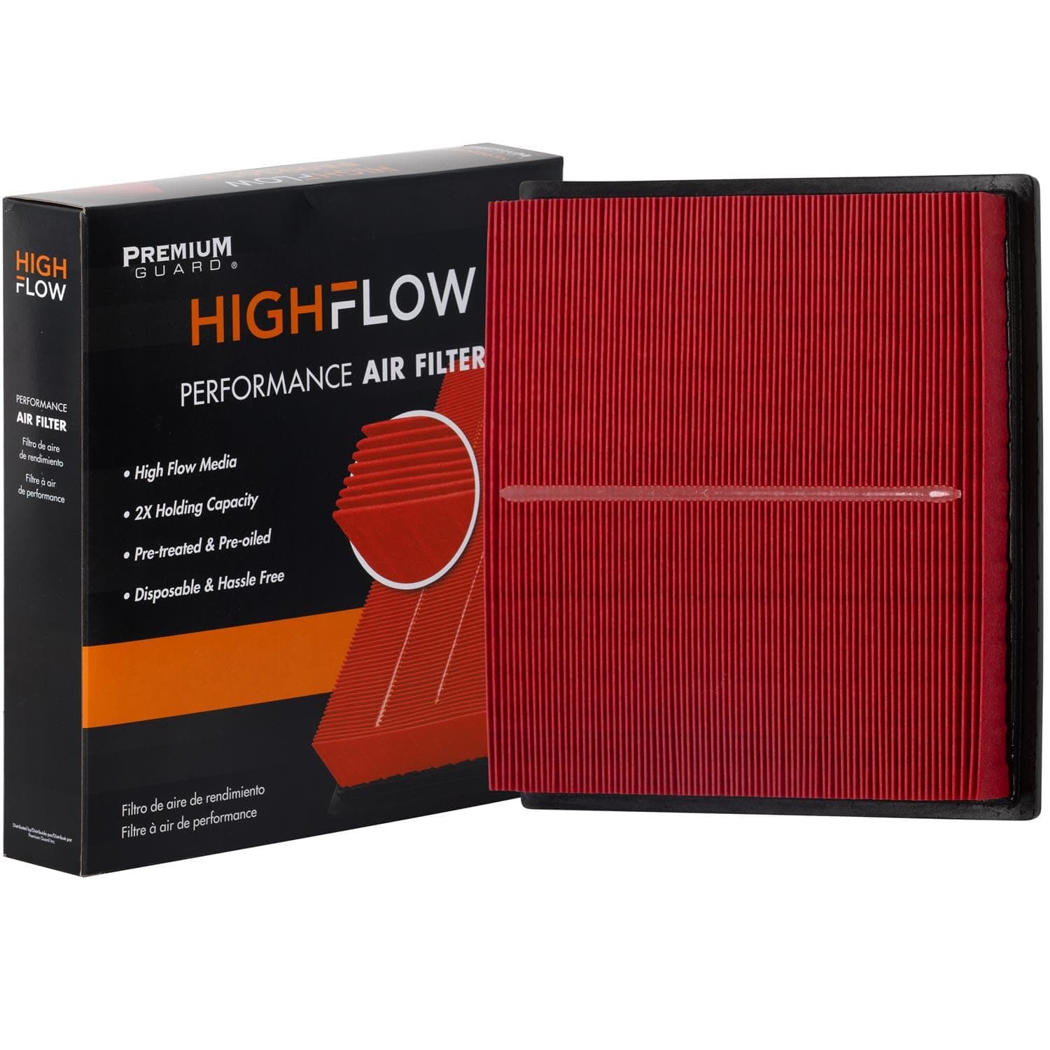 HIGHFLOW High Performance, Pre-Oiled Disposable Engine Air Filter PA99267X | Fits 2019-2025 Toyota RAV4, 2018-2024 Camry, 2019-2025 Lexus ES350, 2023-2025 RX350