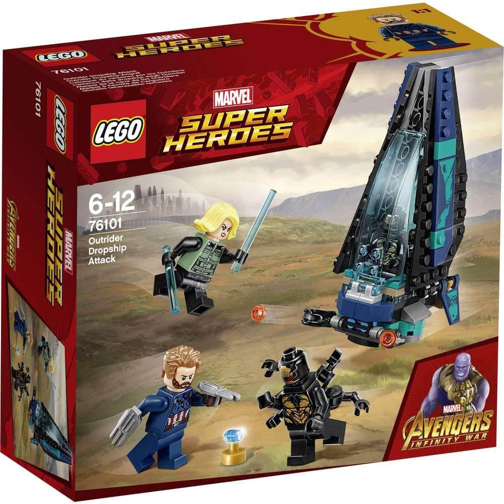LEGO Marvel Avengers Infinity War Outrider Dropship Attack Playset, Multi-Colour, 76101