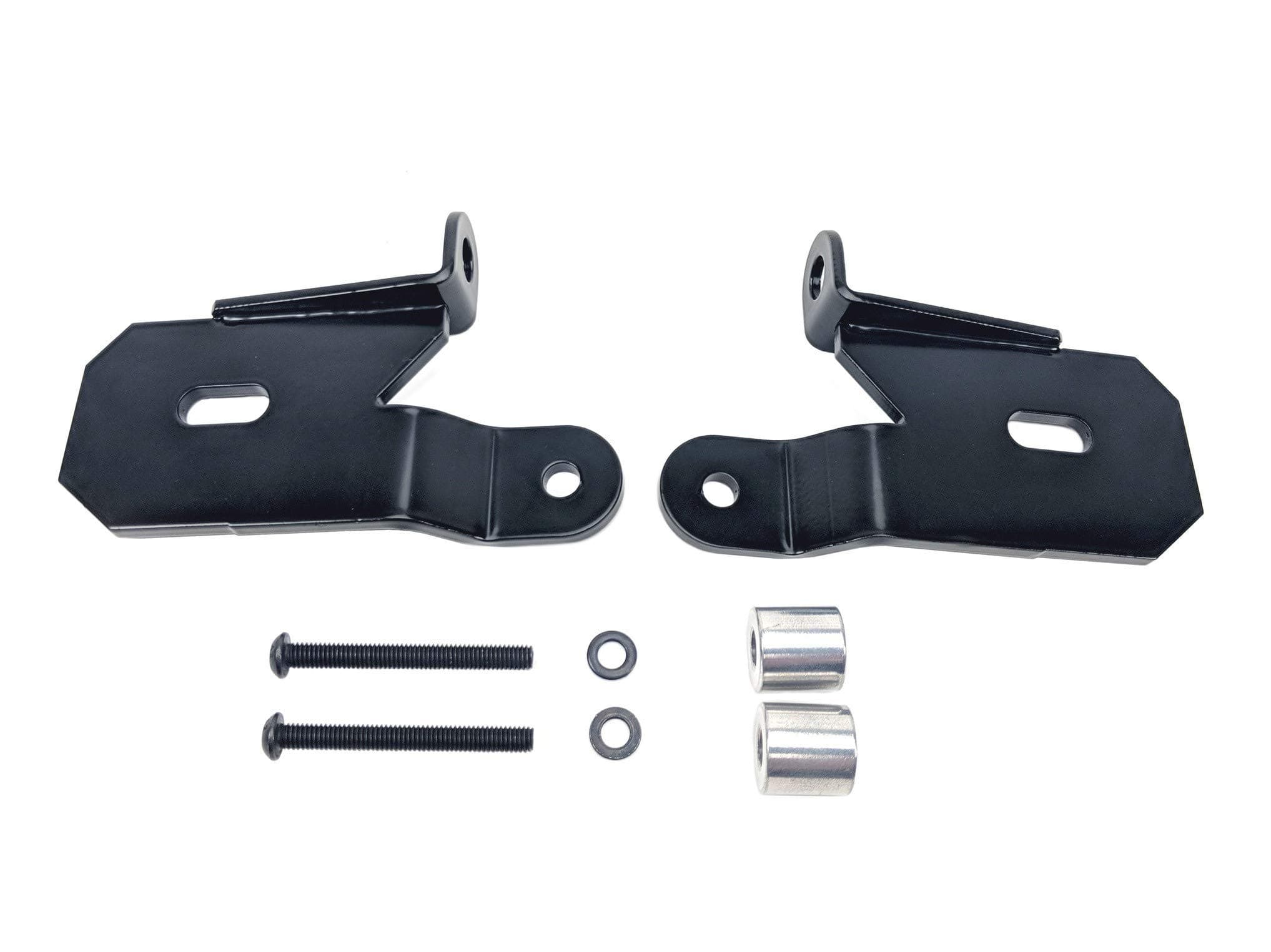 HiLiTES 7318 A-Pillar Black Light Mount Brackets - Jeep Wrangler JL
