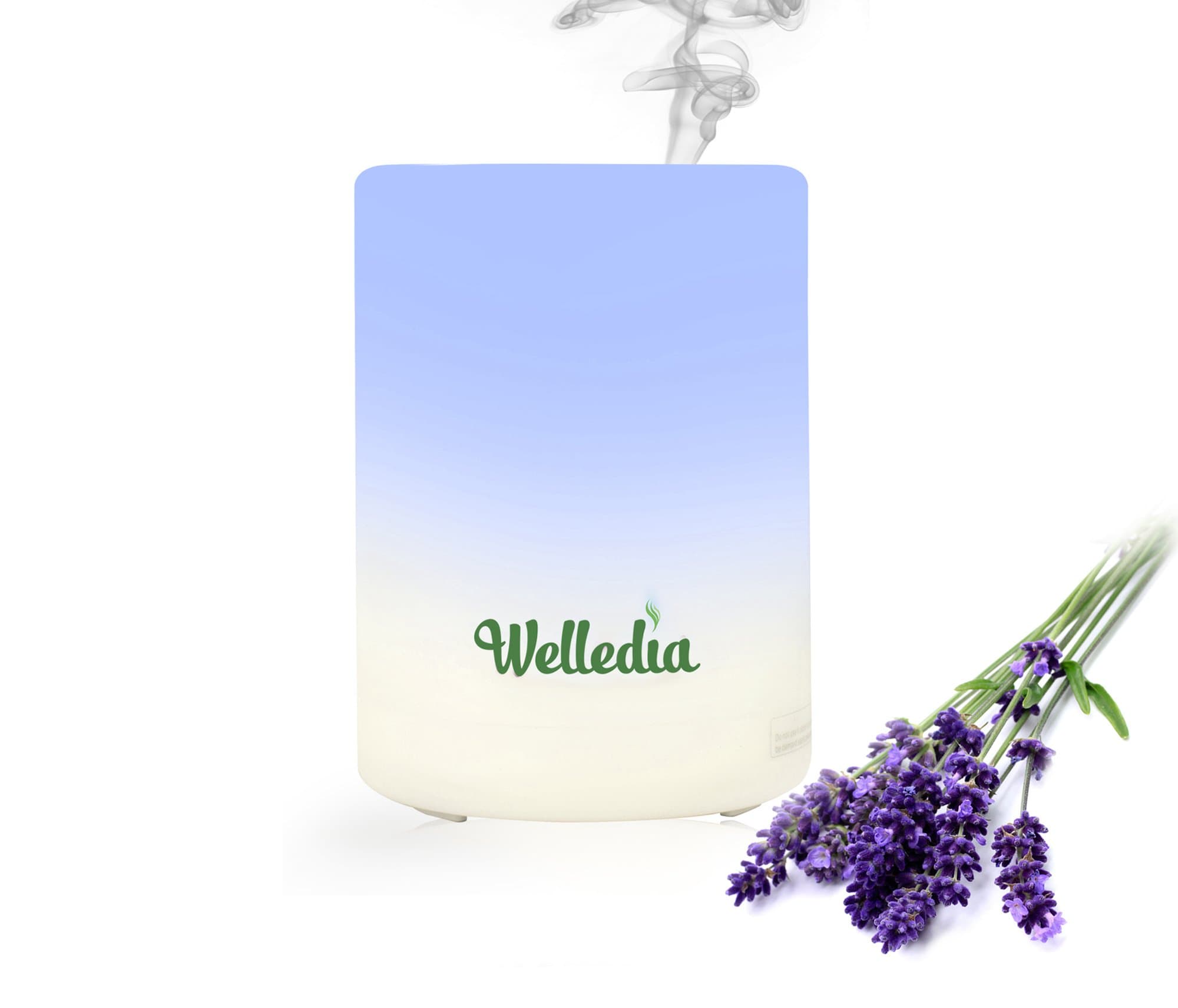 Essential Oil Diffuser, Ultrasonic Aromatherapy Diffuser, Cool Mist Humidifier w/ 6 Color Changing LED Lamps, Waterless Auto Shut-Off Function, Compact & Portable, 60-360 min. Timer Settings