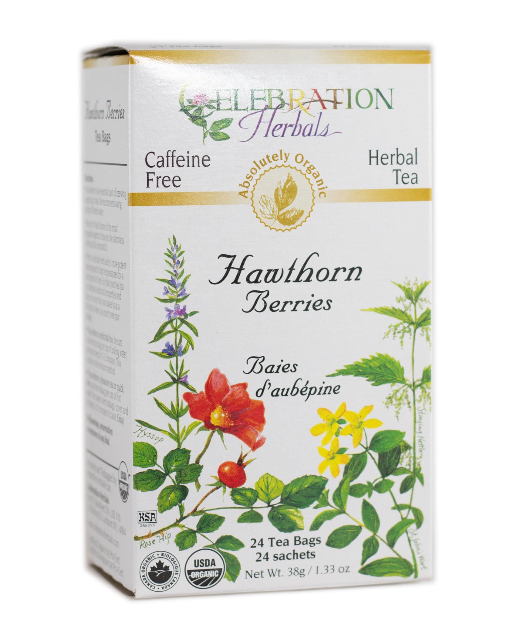 Celebration Herbals Hawthorn Berries Tea Organic 24 BAG